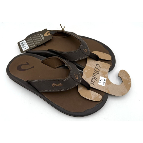 Olukai OHANA Men's NEW Sandal Dark Java / Ray US Size 8 - Picture 1 of 6